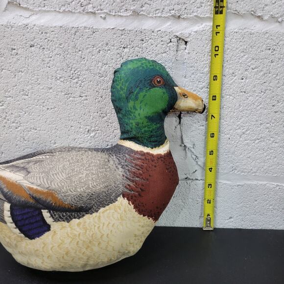 Vintage Ducks Fabric Pillows Figures Decorations Lot of 3 Handmade - Picture 6 of 16